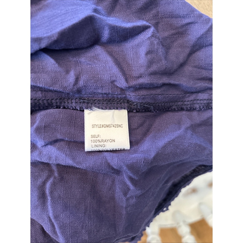 Altar'd State Navy Ruffle Dress Womens Juniors SIze Large Xsmall - Picture 9 of 9